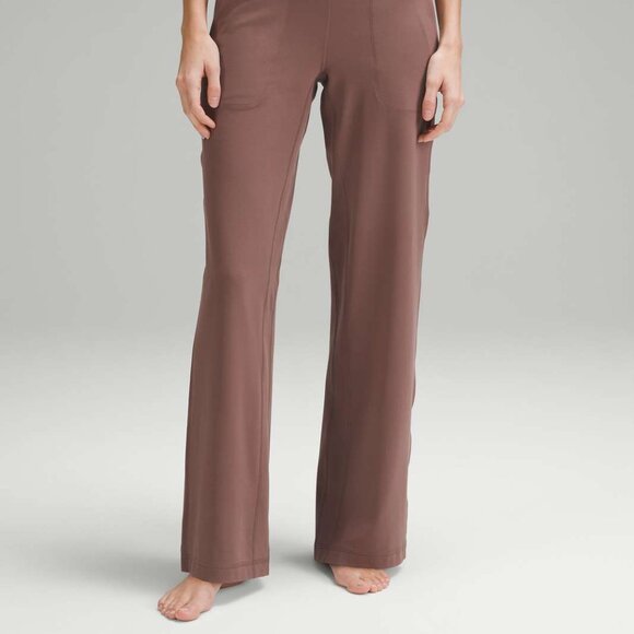 Lululemon Align High-Rise Wide-Leg Pant Size 14 Dark Oxide Brown Tan $128 - Picture 2 of 5